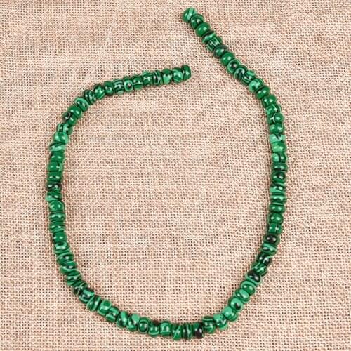 Nearly spherical Semiprecious complex Black Stria 8*4 MM Complex Synthesis Malachite Loose beads make bracelet or Necklace