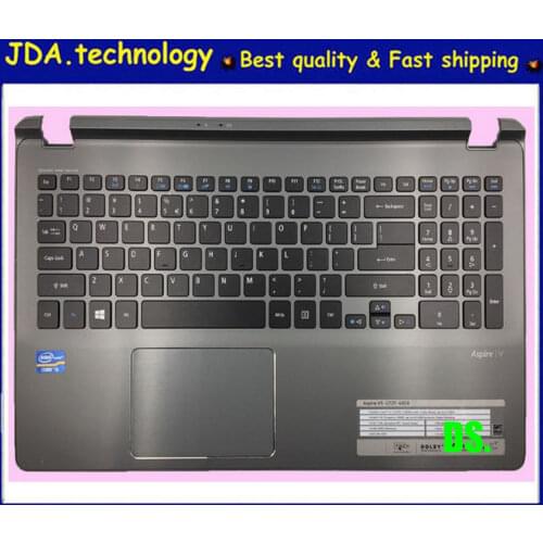 MEIARROW Genuine Laptop palmrest upper case for ACER V5-572g V5-573g V5-552G US keyboard upper cover with touchpad,Gray