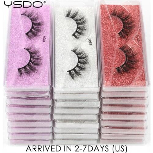 Wholesale Eyelashes 30/50/100 PCS 3d Mink Lashes Natural Soft Mink Eyelashes Wholesale False Eyelashes Makeup Faux Cils In Bulk