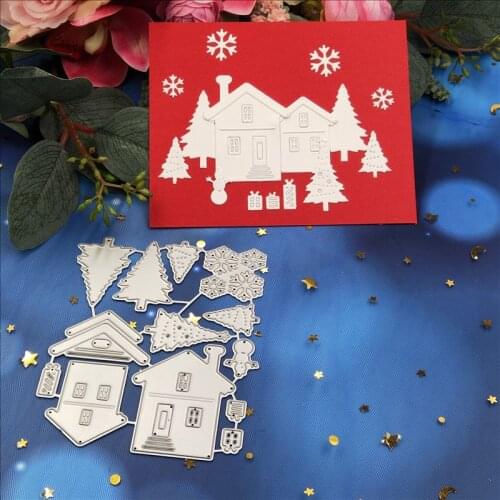 Christmas house dies New card metal Cutting Dies Stencils for new metal dies for card making and scrapbooking