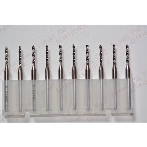 3.175mm*1.55mm,10pcs,Free shipping PCB Drill Bit,CNC milling Cutter,Solid carbide Drill,wood tool,plastic