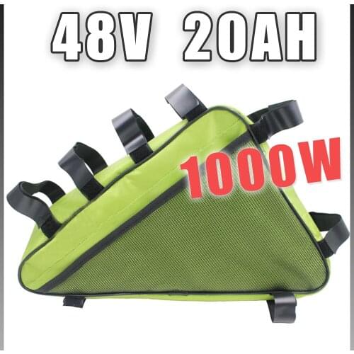 48V 20AH Triangle Electric Bicycle lithium battery Pack 48V 1000W E bike Li ion Battery