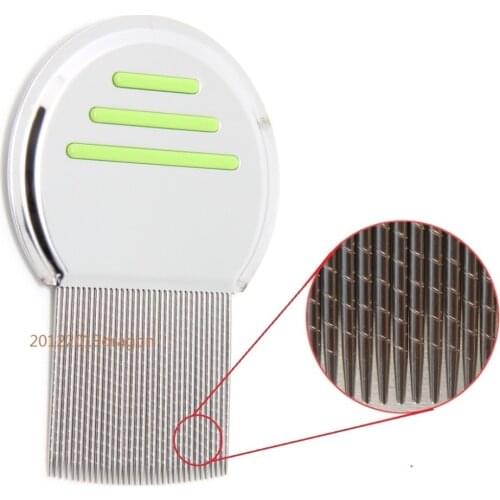 HIGH QUALITY Nit Free Terminator Lice Comb Get Down To Nitty Gritty With Grooved Teeth Brush Stainless Louse Brush