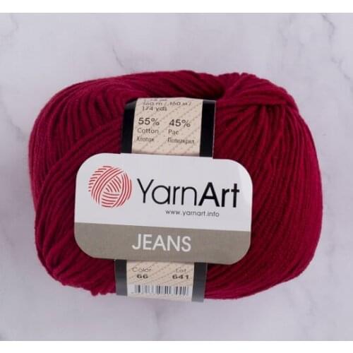 Yarnart Jeans 66 Yarn %55 Cotton - %45 Poly Acr 50g-160m Cardigan Sweater Shawl Blouse Home Textile Amigurumi Crochet Knitting