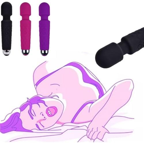 20 Frequency Av Stick Dildo Vibrator Female Masturbation Orgasm Clitoris Massage Sex Toy for Woman Anal Stimulation Adult Produc