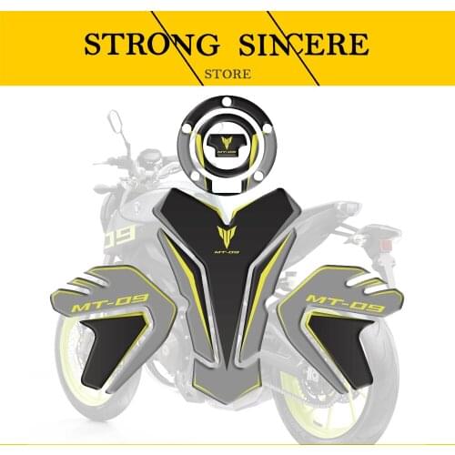 Motocicleta 3D Gel combustible pegatina tipo almohadilla para depósito de lateral de Gas para rodilla Protector de agarre para Y