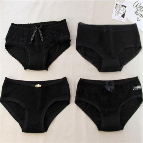 4Pcs Girlss Cotton Blend Panties Briefs Lingerie Shorts For Women Ladies Girls BKYY-4