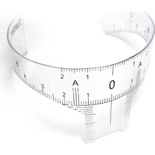 5 pcs Pr Permanent Makeup Stencils Plastic Eyebrow Ruler Tattoo Radian Ruler Shaping Tool for Beginner DIY