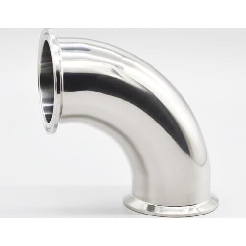 6"(154mm)OD166.7mm, 90 degree Pipe Bend, Tri-clamp Connection Elbow Pipe Fitting,SS304