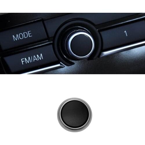 Car Radio Switch Volume Knob CD Machine Switch Button Cover For BMW F10 F11 F18 F07 F02 5/7 Series F15 X5 Auto Accessories