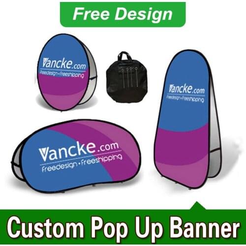 Free Design Free Shipping Vertical Top Banner Frame Pop Out Banners Pop Up Banner Printing