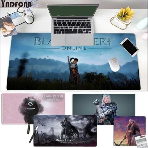 YNDFCNB black desert Non Slip PC Large sizes DIY Custom Mouse pad mat Size for mouse pad Keyboard Deak Mat for Cs Go LOL