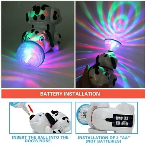 Electronic Walking Dancing Robot Dog Smart Music Toy Pet Robot 1pc Xmas Kids Lights Interactive With Children Gift Music D1J0