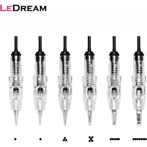 30pcs/lot Disposable Sterilized Permanent Lip Eyebrow Makeup Bayonet Tattoo Small Motor Needles Cartridge RL/RS/F/M1/RM