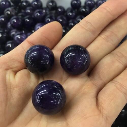 Natural Purple Amethyst Ball Raw Gemstone Polished Crafted Fashion Gifts Magic Purple Quartz Stone Ball Crystal Home Decoration