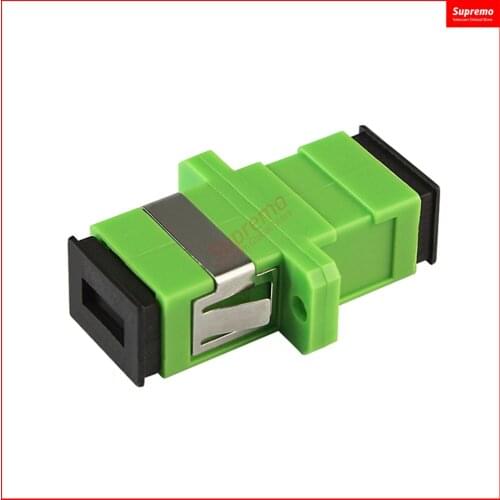 FTTH SC APC Adapter Connector Simplex Single mode Plastic SM Fiber Optic Adapter lowest big sale