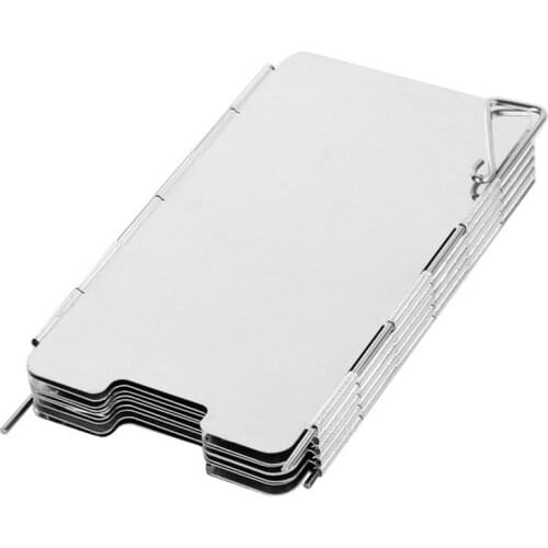 Outdoor Camping Gas Stove 9 Windshield Ultra-light Stainless Steel Plate Hiking Supplies Camping Accessories Outdoor Cooking