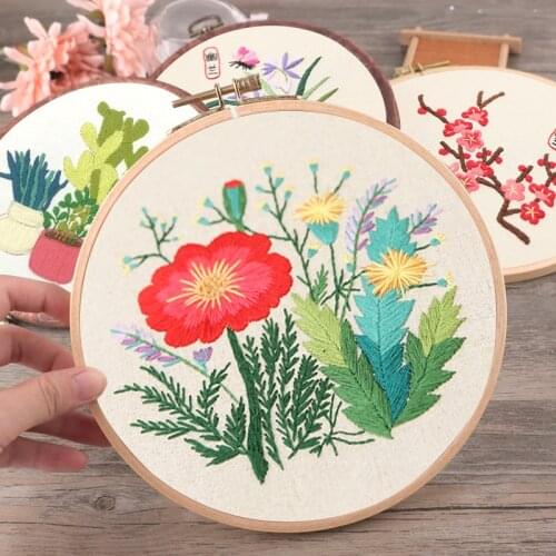 Handmade embroidery, DIY production, adult material package, three-dimensional creative production of Chinese style embroidery