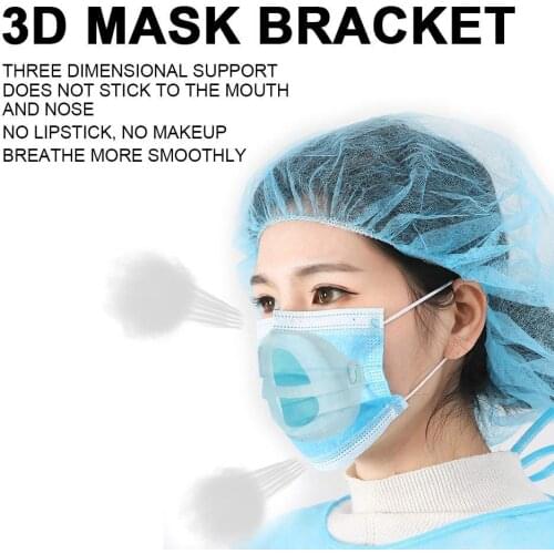 Silicone 3d Breathable Face Masks Filters Holder Silicone Mask Inner Pad Support Help Cushion Bracket Assist Stand Home Supplies
