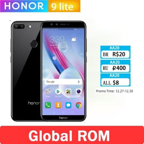 Official Global Rom Honor 9 Lite 3GB 32GB 5.65" Full Screen Mobile Phone Octa Core Dual Front Rear WIFI BLUETOOTH 3000mAh
