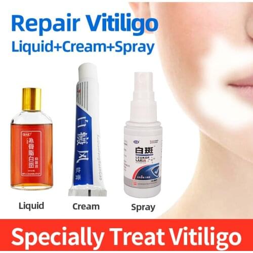 Vitiligo Treatment Repair Health Liquid Leukoplakia Disease Pigment Melanin Promoting White Spots Skin Care Spray
