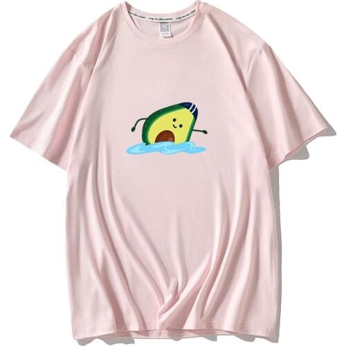 Vegan T Shirt Avocado T Shirt Women Harajuku Kawaii 90s Short Sleeve T Shirt Korean Style T Shirt Top Fashion Female Tees
