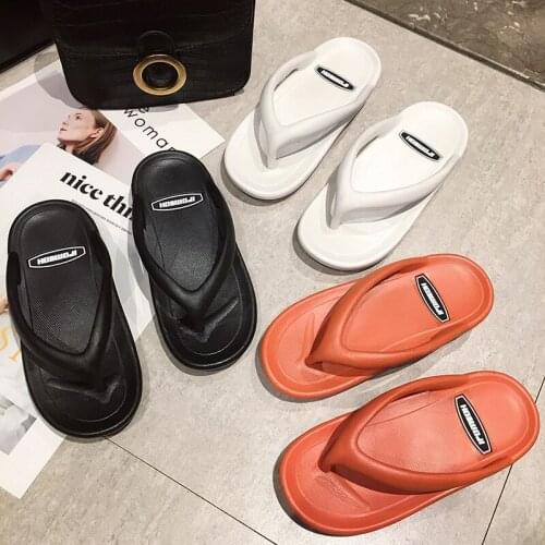 2021 Womens Platform Shoes Flip Flops New Style Slippers Female Outdoor Furnishing Simple Summer Slippers Couple EVA Slippers