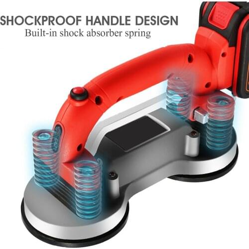 Tiling Tiles Machine 60-120mm Tiles Vibrator Suction Cup Adjustable Protable Automatic Floor Vibrator Leveling Tool With Battery