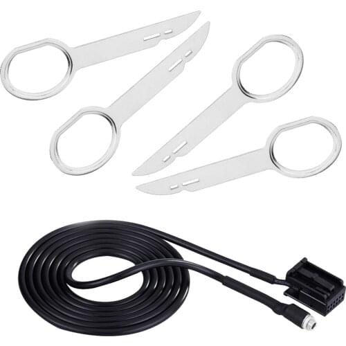 Car AUX Input 3.5mm Female Adapter Cable 150cm For Ford Focus Fiesta Galaxy 6000CD