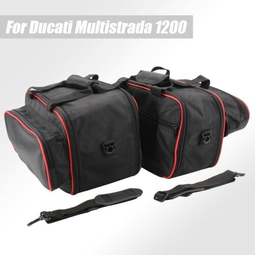 Luggage bag For Ducati Multistrada 1200 from 2015 1260/950 from 2017 Motorcycle storage bag side box bag inner bag bushing