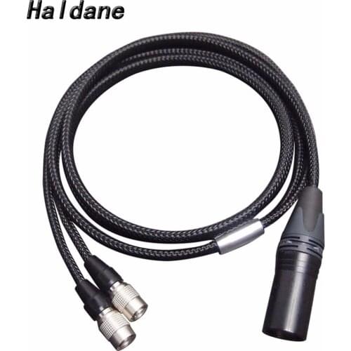 Free Shipping Haldane 4-pin XLR Balanced Headphone Headset Upgrade Cable for Mr Speakers Ether Alpha Dog Earphones