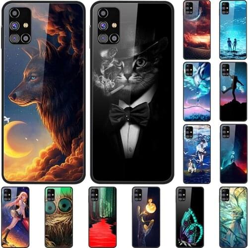 SamsungM31S Case Tempered Glass Cover For Samsung Galaxy M31 S Phone Cases M315F Soft Bumper For Samsung M317F Coque M 31s Etui