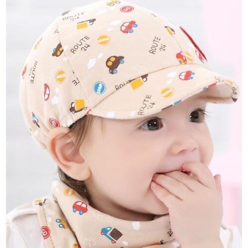 0-3 Years Baby Kid Boy Girl Toddler Infant Cotton Hat Little Car Baseball Beret Cap Fashion Casual Hats baby accessories newborn