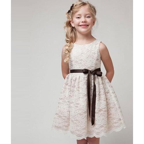 Dress For Girls Fashion Lace Party Dress Girls Sleeveless Children Dress Summer Elegant Kids Dresses For Girl 4 6 7 8 9 10 Years