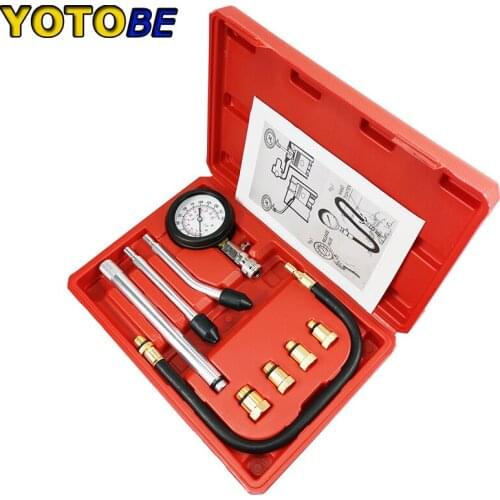 Professional Diagnostic Tool of New Rapid Type Cylinder Pressure Gauge Compression Tester Kit Taiwan Tools