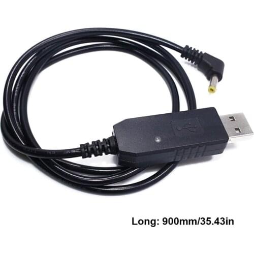 USB Charger Cable with Indicator Light for Walkie Talkie for BaoFeng UV-5R Extend Battery BF-UVB3 Plus Batetery Ham Radio