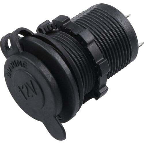 Kebidu 12V waterproof car cigarette lighter socket is suitable for car, marine, motorcycle, tractor power socket, auto parts