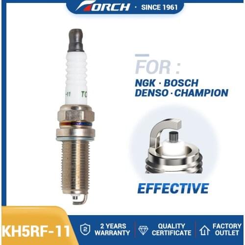 China Original TORCH KH5RF-11 Copper with Nickel Spark Plug Replace for NGK LFR5A-11 Champion BEC10YC4 Denso 5343 for FR8ME