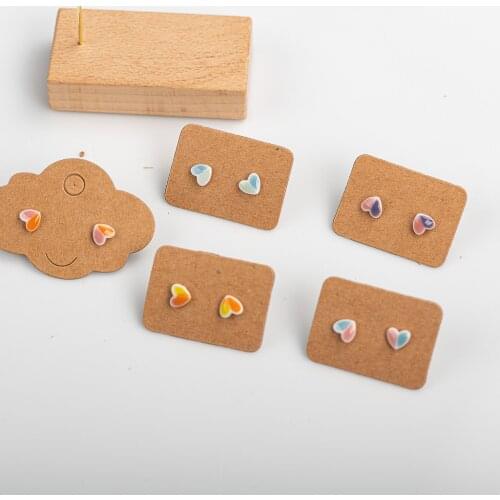 Small And Cute Porcelain Multicolor Earrings Anti-allergic #LY408 необычные серьги accesorios oreja mujer винтажные украшения