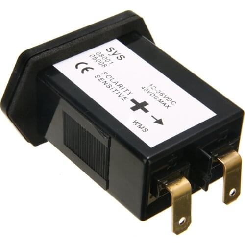 Mayitr 1pcs DC 12V-36V Car Truck Tractor Hour Meter Outboard Engine Rectangular Meter for Marine Boat Truck