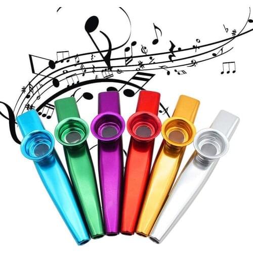 Metal Kazoos Musical Instruments Flutes Diaphragm Mouth Kazoos Musical Instruments Good Companion for Guitar