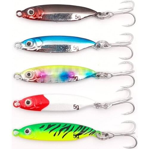 2020 Little Bit Micro Cast Jig 5g 10g 15g Shore Metal Jigging Spoon Fishing Lure Lead Artificial Bait Casting Tackle
