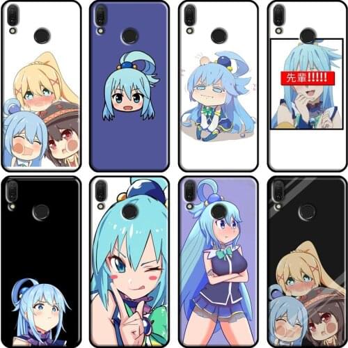 Anime Konosuba Aqua Soft For Huawei Y7A Y6P Y5P 2020 Y3 II Y9 Y7 Y5 Y6 Prime 2018 2017 2019 Nova 3i 5T Case