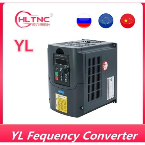 New!!!Free shipping!! YL VFD 2.2KW Inverter CNC Spindle Motor Speed Controller 220V/110V 1.5KW/2.2KW Fequency Converter