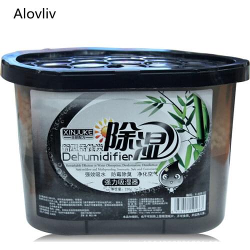 500ml Black Box Dehumidifier For Home Mini Wardrobe Clothes Dryer Car Air Dryer Moisture Absorber Reusable Box