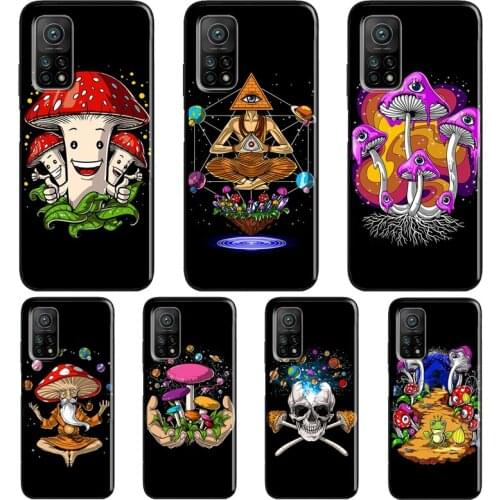 Psychedelic Magic Mushroom Case For Xiaomi Mi 11 Ultra 9 10 Lite Mi 10T Pro Note 10 Lite Cover For POCO X3 Pro M3 F3