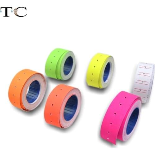 Promotional One Roll 500pcs Coloredl Adhesive Price Labels Paper Tag Mark Sticker For MX-5500 Price Gun Labeller