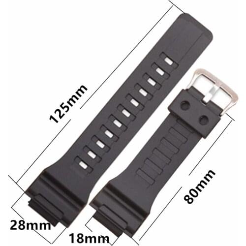 Resin watch Strap Silicone Rubber watchband wristband watches Band For casio AQ-S810W/AEQ-110W/W-735 28*18mm bracelet watch