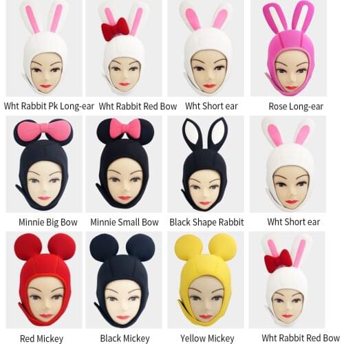 Second TOOKE 3mm Warm Neoprene Diving Cartoon Hood Scuba Helmet Hat Divers Cap Animal Custom Multi Colors Diving Hood Cute
