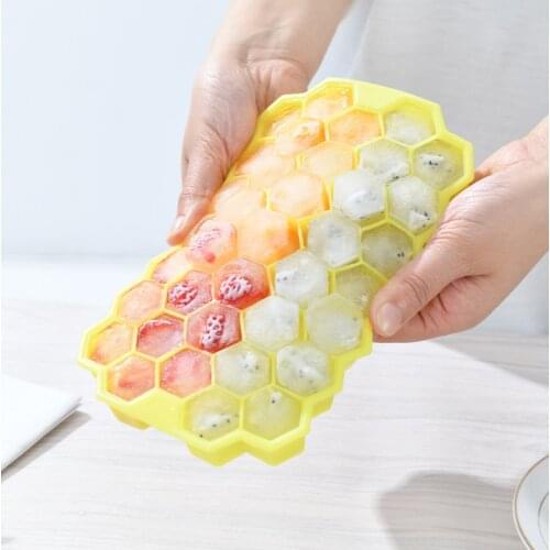 Ice Cube Maker Silicones Ice Mould Honeycomb Ice Cube Tray Magnum Silicone Mold Forms Food Grade Mold for Whiskey Cocktail